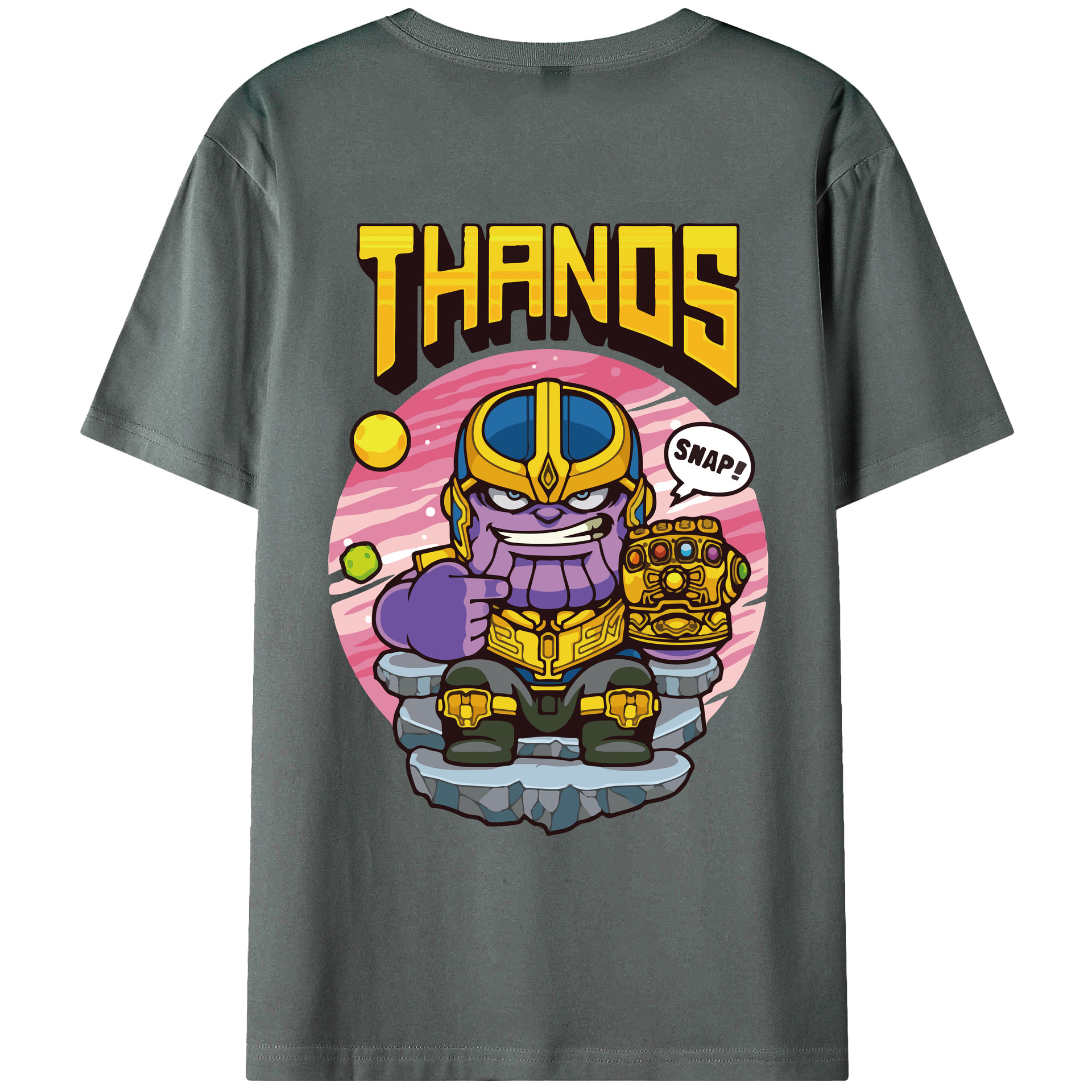 （画像用） アベンジャーズ The Avengers 綿100％ メンズ半袖Tシャツ（バックプリント） 通気性
